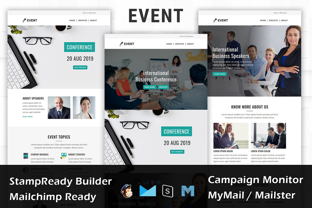 EVENT- Responsive Email Template in StampReady Templates - product preview 8