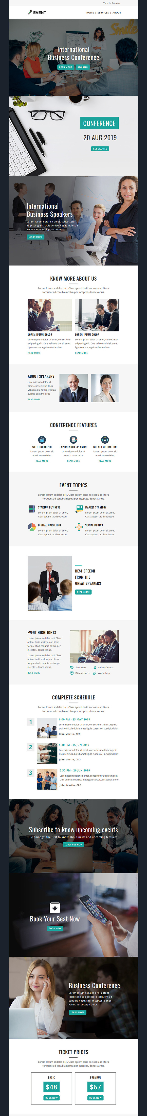 EVENT- Responsive Email Template in StampReady Templates - product preview 3