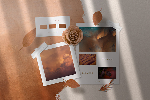 Copper Realistic Moodboard Mockups in Branding Mockups - product preview 4