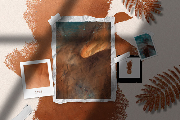 Copper Realistic Moodboard Mockups in Branding Mockups - product preview 5