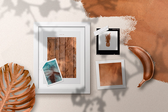 Copper Realistic Moodboard Mockups in Branding Mockups - product preview 7