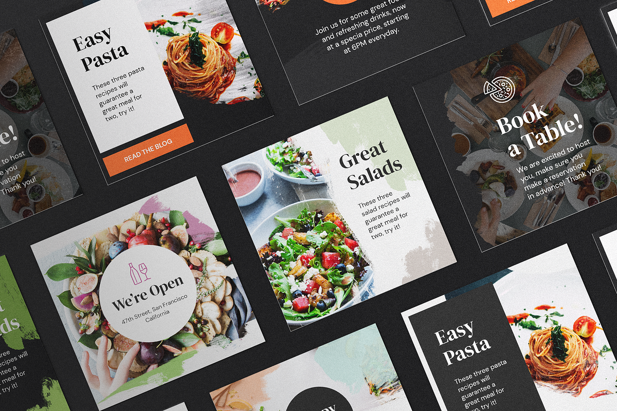 Delish - Foodie Instagram Kit in Instagram Templates - product preview 8