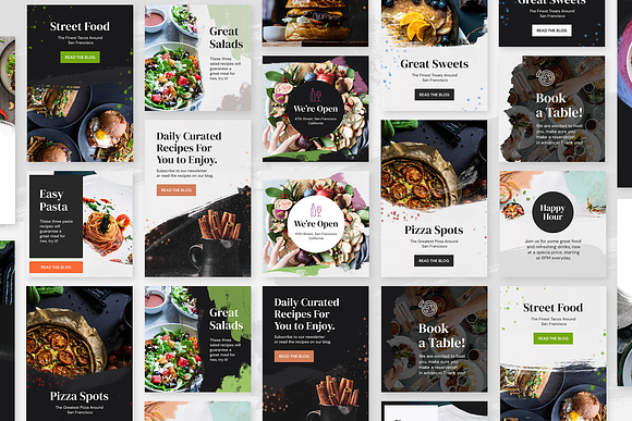 Delish - Foodie Instagram Kit in Instagram Templates - product preview 1