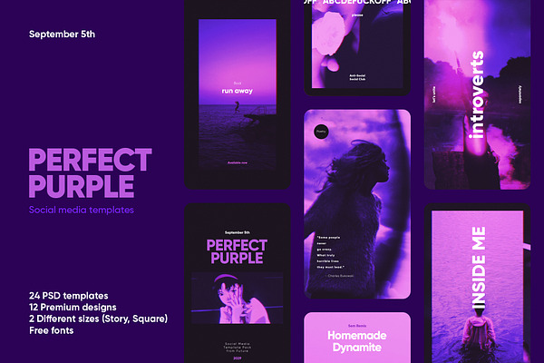 Perfect Purple Social Media Kit