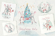 Christmas cute rats collection!