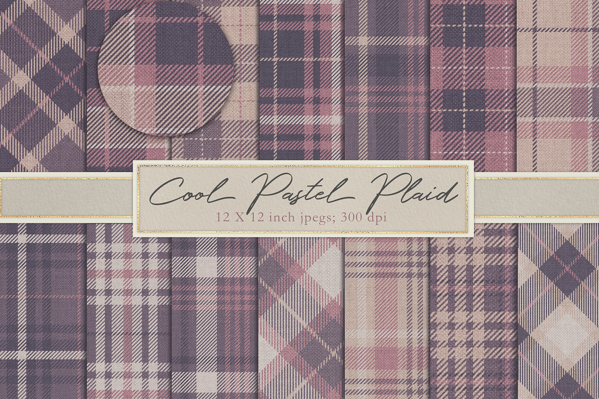Pastel plaid backgrounds in Patterns - product preview 8