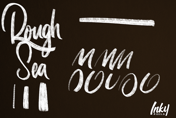 Inky Lettering Procreate Brushes in Photoshop Brushes - product preview 3