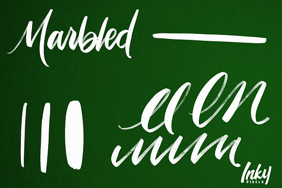 Inky Lettering Procreate Brushes in Photoshop Brushes - product preview 4