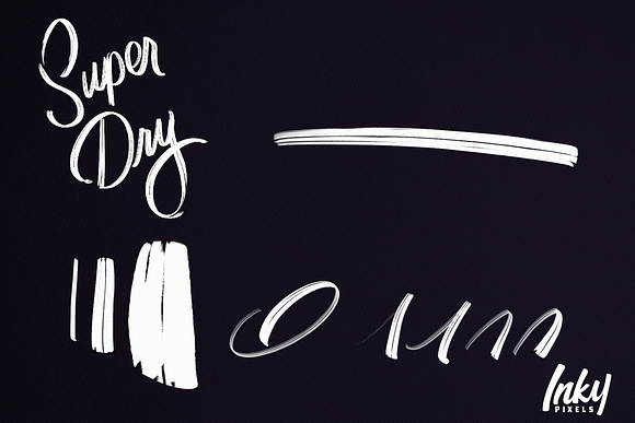 Inky Lettering Procreate Brushes in Photoshop Brushes - product preview 7