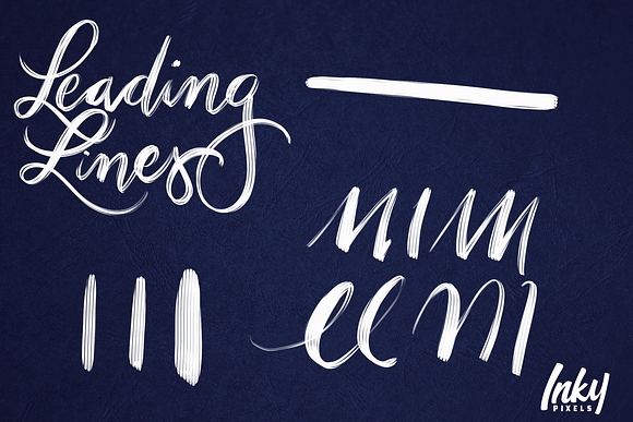 Inky Lettering Procreate Brushes in Photoshop Brushes - product preview 8
