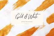 Gold & White Abstract Backgrounds