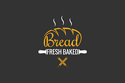 Bread logo design. Bakery sign.
