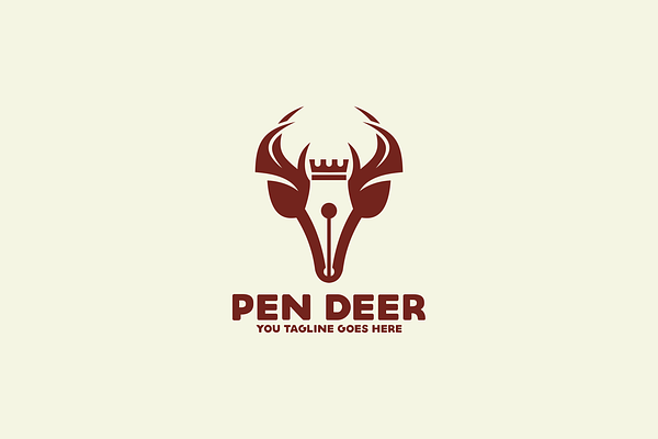 Pen and Deer Logo
