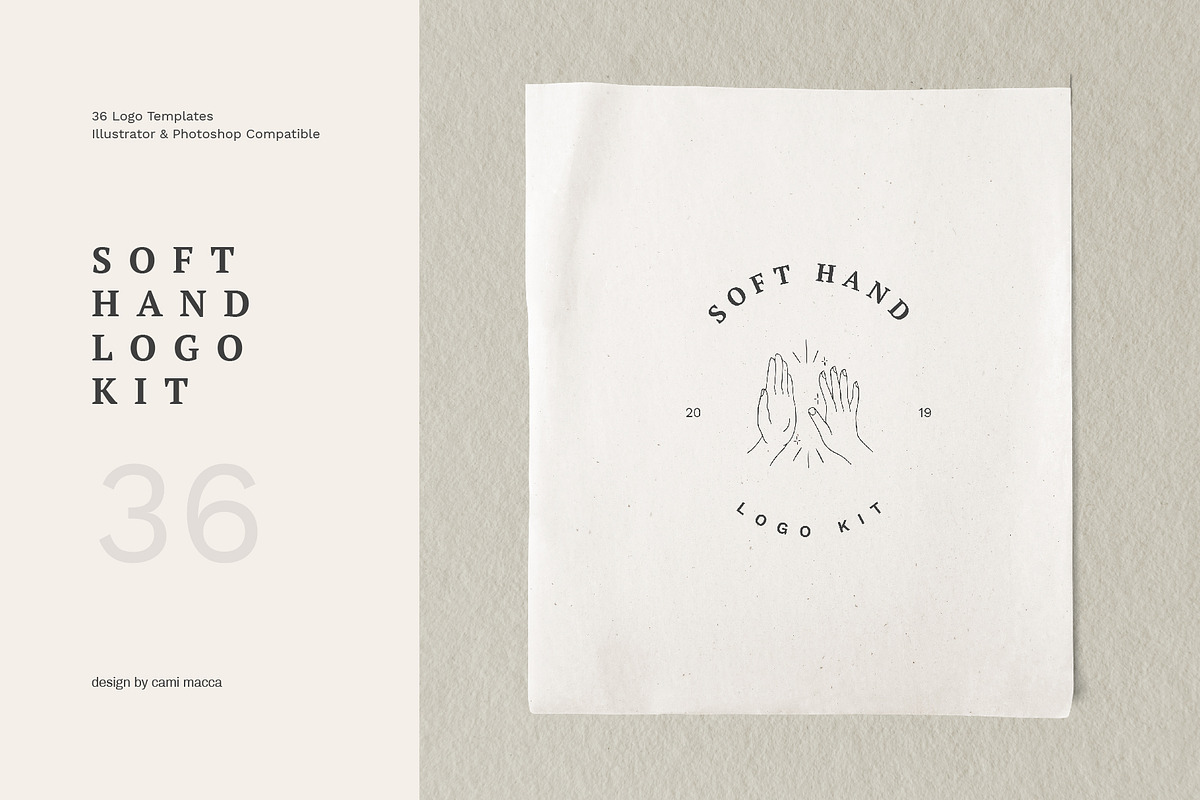 Soft Hand Logo Template Kit in Logo Templates - product preview 8