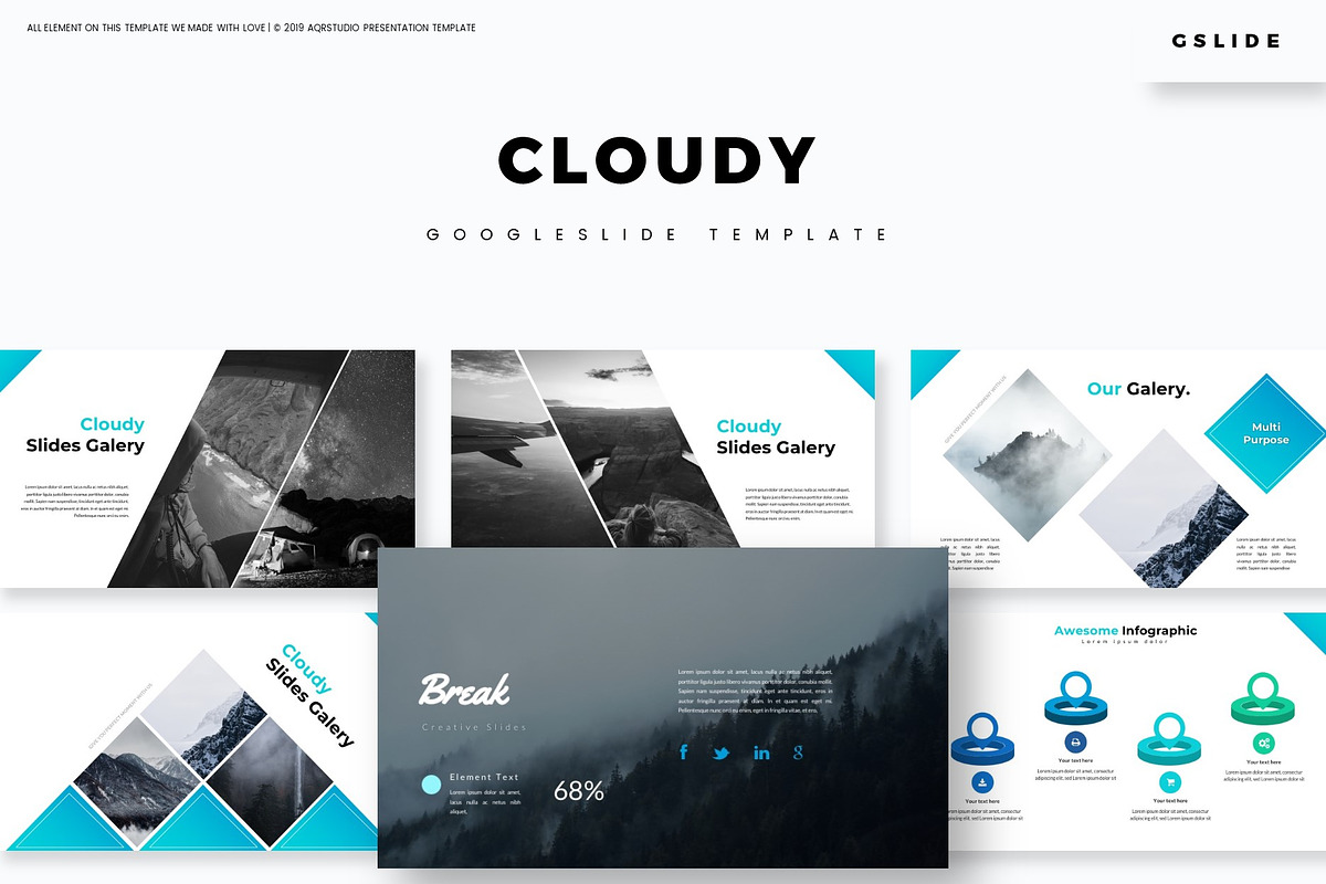 Cloudy - Google Slides Template in Google Slides Templates - product preview 8
