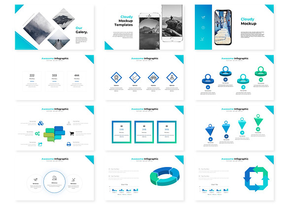 Cloudy - Keynote Template in Keynote Templates - product preview 2