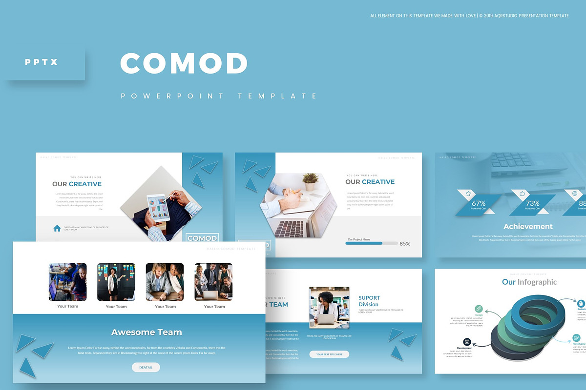 Comod - Powerpoint Template in PowerPoint Templates - product preview 8