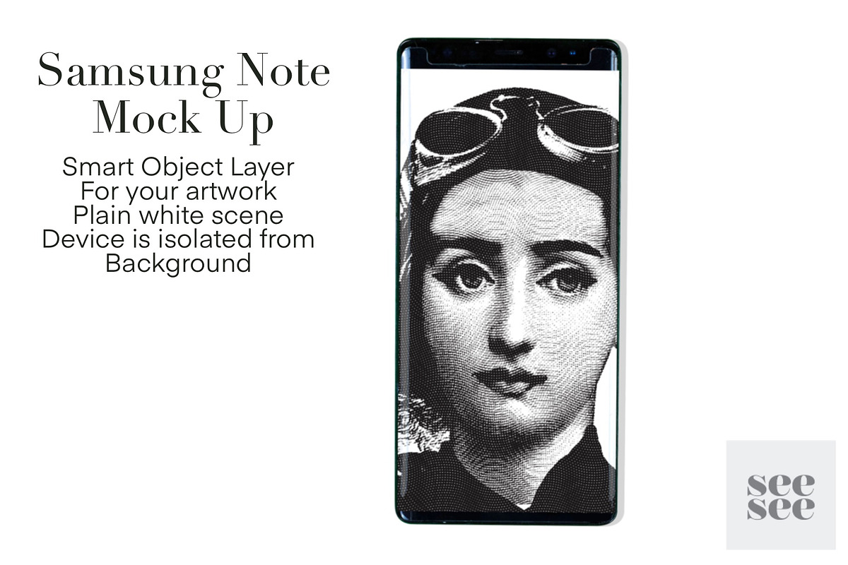Isolated Samsung Note Mockup in Product Mockups - product preview 8
