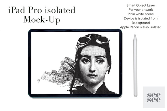iPad Pro Isolated Mock Up in Product Mockups - product preview 1