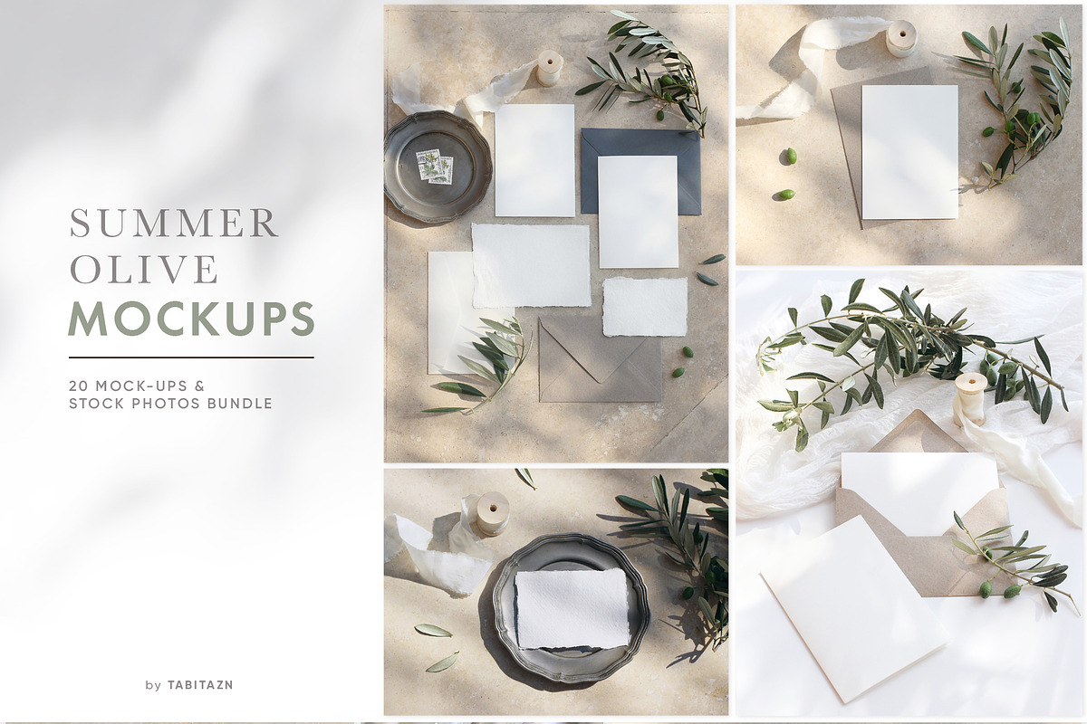 Summer Olive wedding mockups, photos in Print Mockups - product preview 8