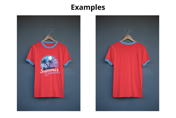 Ringer T-shirt Mockup in Product Mockups - product preview 3