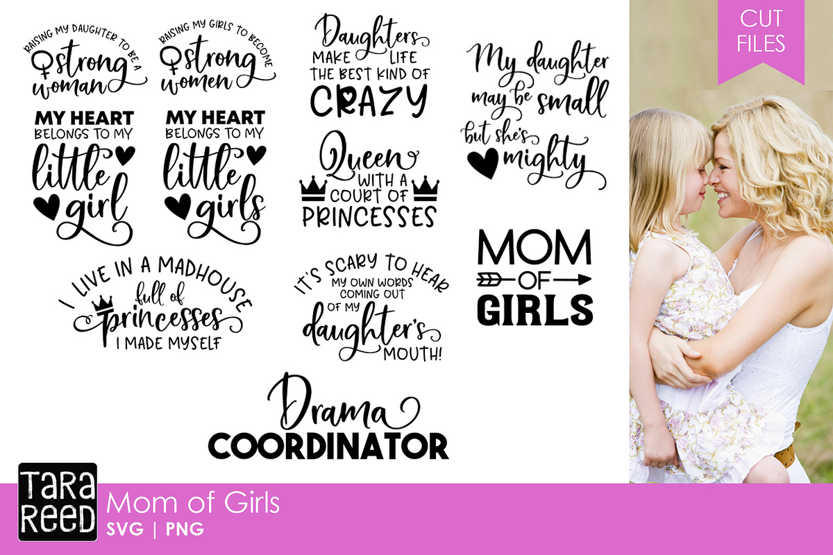 Mom of Girls SVG Bundle in Illustrations - product preview 8