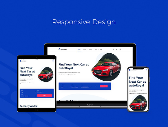 autoRoyal - Automotive HTML Template in Bootstrap Themes - product preview 1