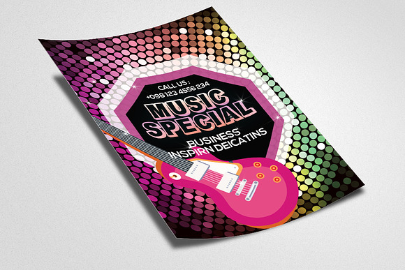 Music Night Flyer Template in Flyer Templates - product preview 1