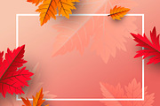 Autumn leaves background design
