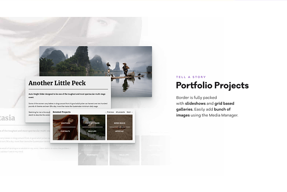 BORDER - Photography WordPress Theme in WordPress Photography Themes - product preview 4