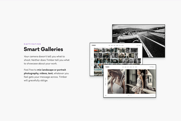 TIMBER - Unusual Photography Theme in WordPress Photography Themes - product preview 2