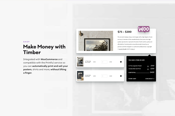 TIMBER - Unusual Photography Theme in WordPress Photography Themes - product preview 3