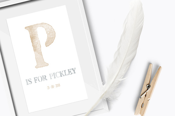 Pickley - Watercolor opentype SVG in Fonts - product preview 2