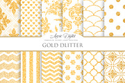 Gold Glitter Digital Papers