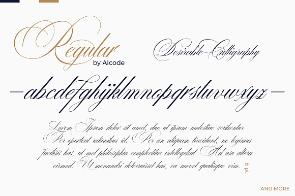 Desirable Calligraphy in Script Fonts - product preview 4