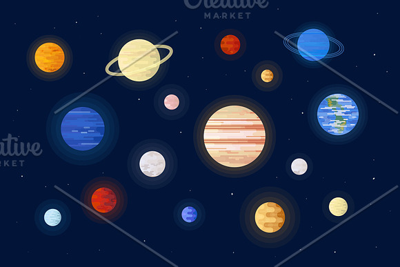 Solar System Vector patterns in Patterns - product preview 1