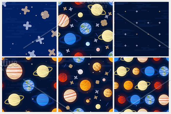 Solar System Vector patterns in Patterns - product preview 3