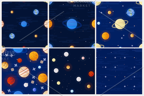Solar System Vector patterns in Patterns - product preview 4