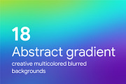 18 Blurred gradient backgrounds