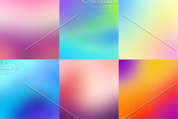 18 Blurred gradient backgrounds in Textures - product preview 1