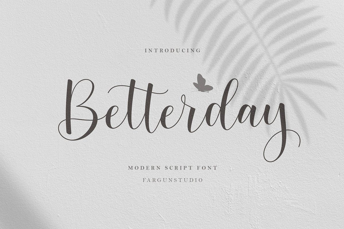Betterday Script in Script Fonts - product preview 8