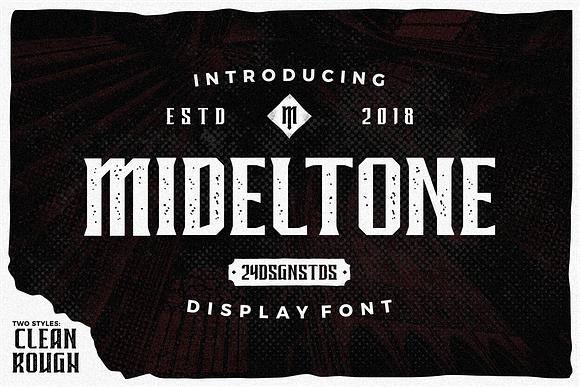Mideltone in Display Fonts - product preview 4