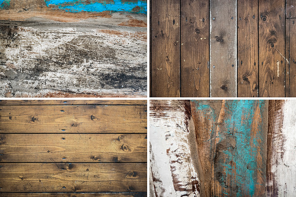 Distressed Rustic Wood backgrounds in Textures - product preview 2