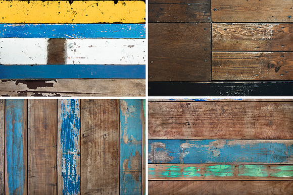 Distressed Rustic Wood backgrounds in Textures - product preview 3