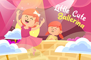 Little Cute Ballerina - Illustration