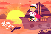 Little Cute Sailor - Illustration