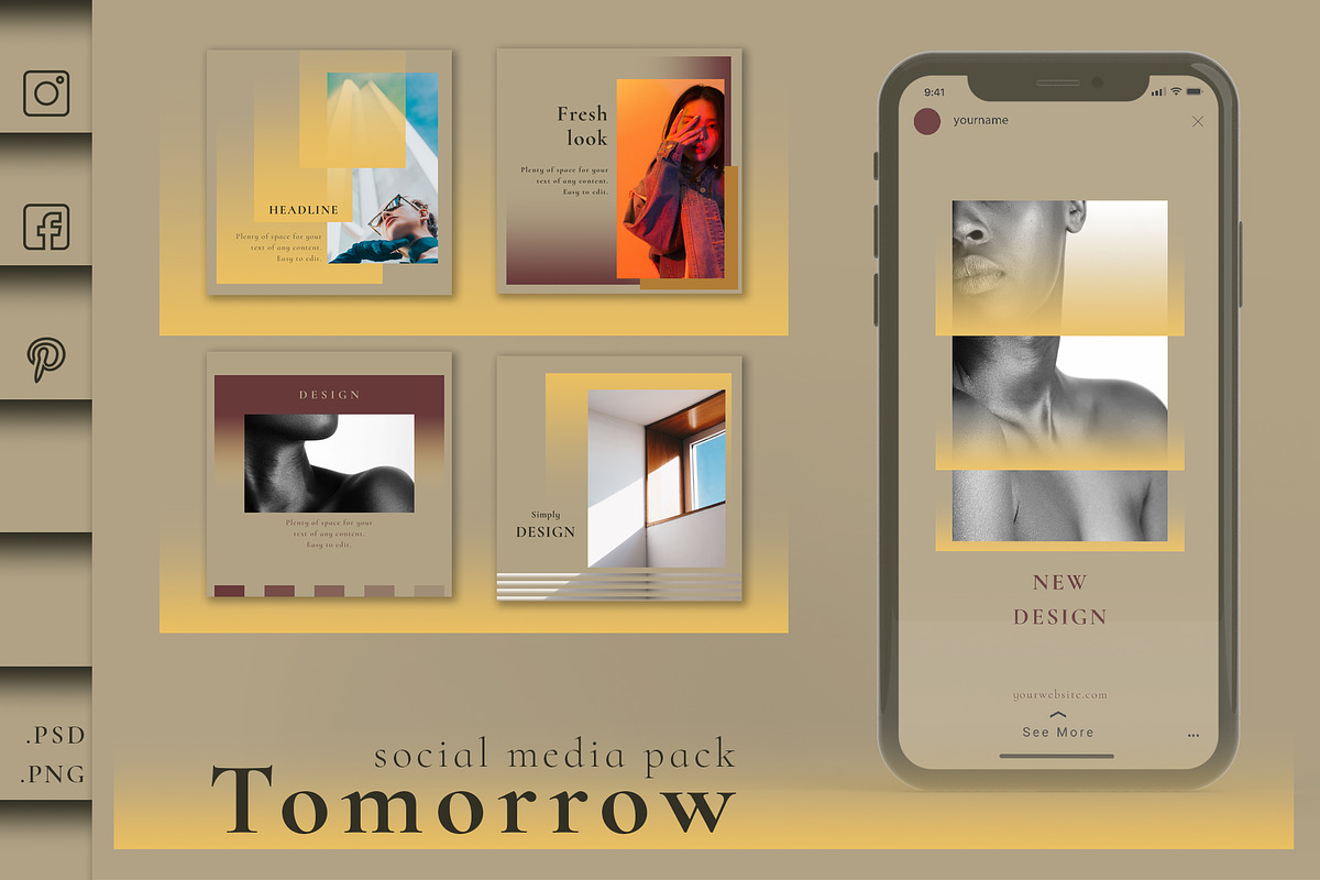 Tomorrow - Social Media Pack in Instagram Templates - product preview 8