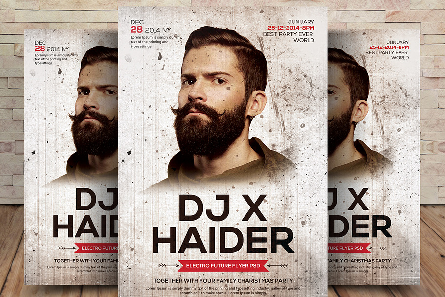 Dj Flyer Template in Flyer Templates - product preview 8