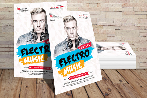 Electro Music Poster/Flyer in Flyer Templates - product preview 1