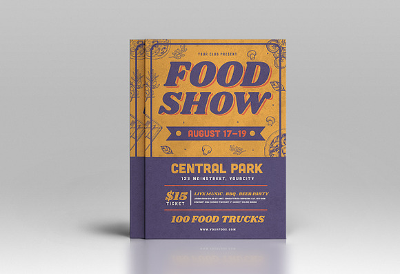 Food Fest Flyer in Flyer Templates - product preview 1